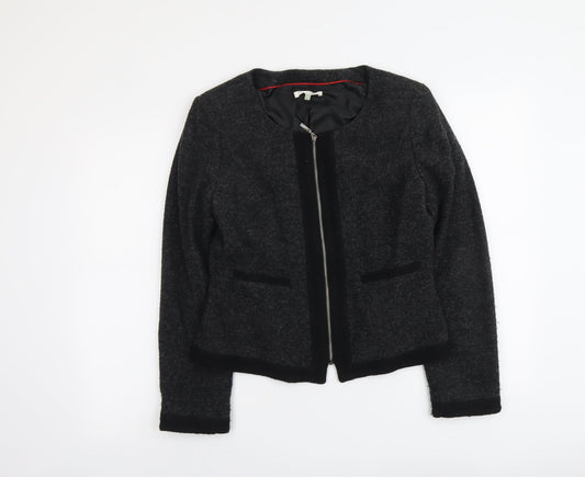 Lakeland Womens Grey Geometric Jacket Size 10 Zip