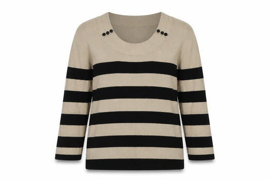 Womens UK Size M Precis Beige Pullover Jumper