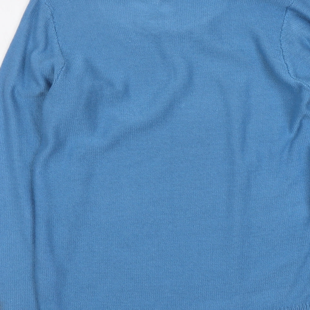 Womens UK Size 10 EWM Blue Pullover Jumper