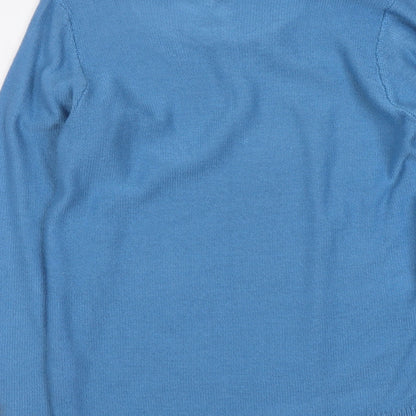 Womens UK Size 10 EWM Blue Pullover Jumper