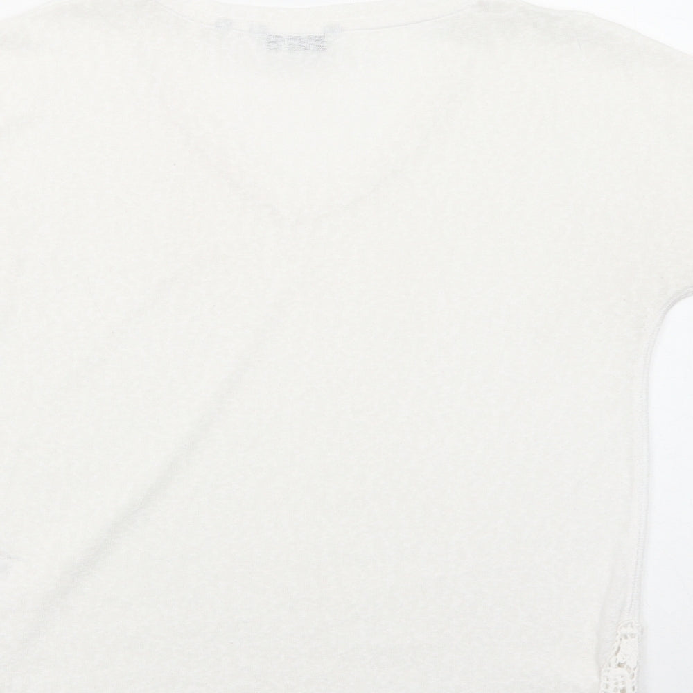 Womens UK Size 8 NEXT White Basic T-Shirt