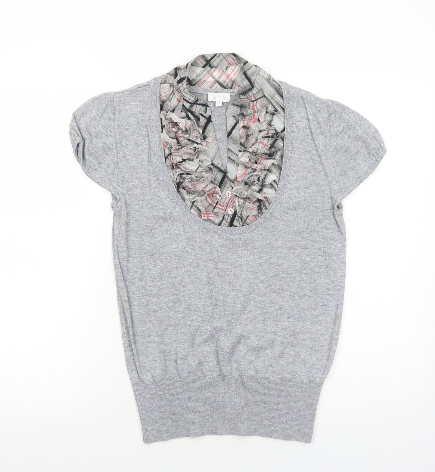 Womens UK Size 14 Untold Grey Pullover Jumper