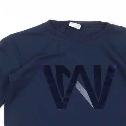 The New Boys Blue Viscose Pullover Sweatshirt Size 11-12 Years Pullover