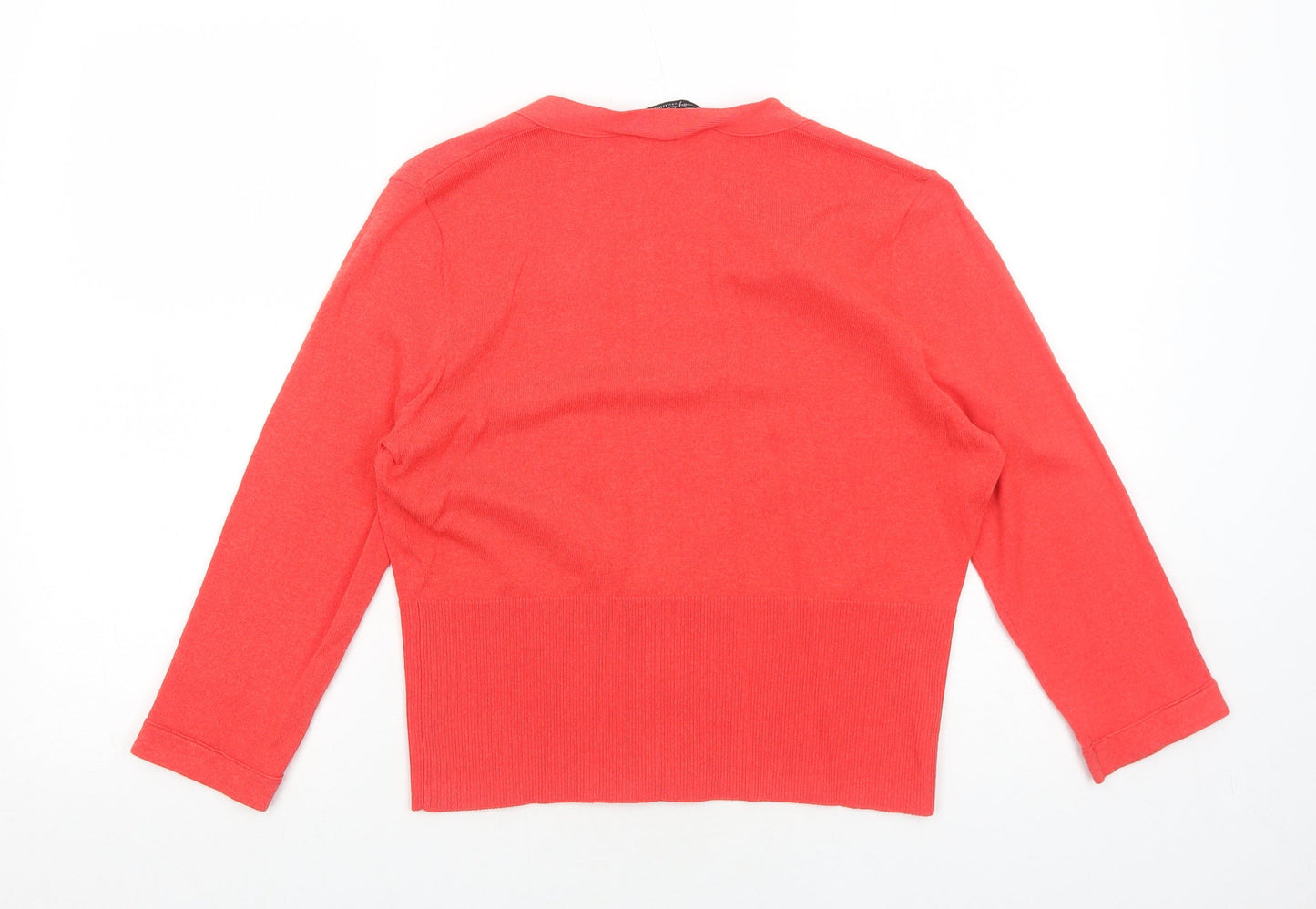 Womens UK Size 14 Betty Barclay Red Cardigan Jumper