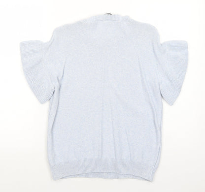 Womens UK Size S Marks and Spencer Blue Pullover Jumper