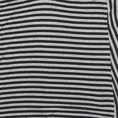 Womens UK Size 10 River Island Grey Basic T-Shirt