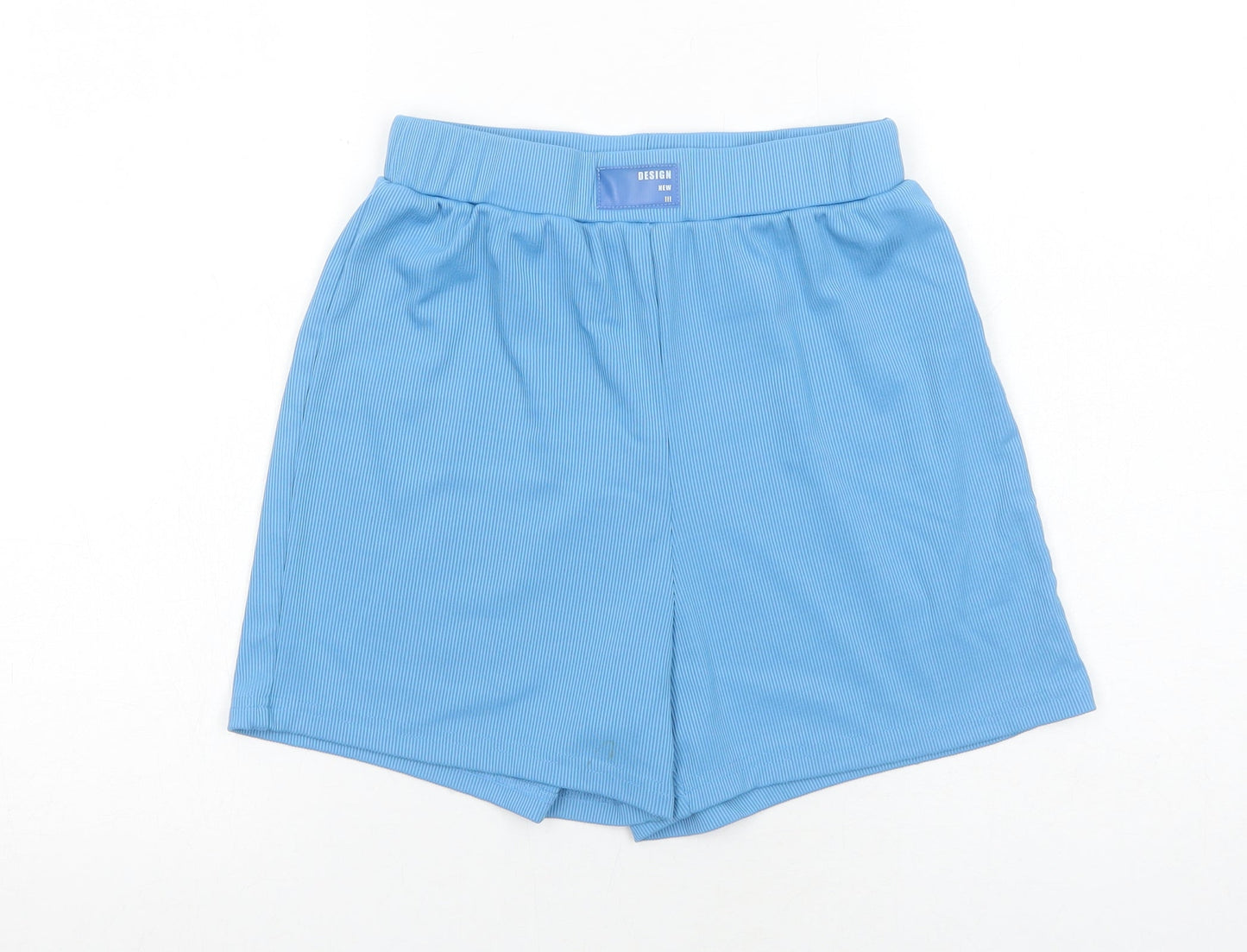 SheIn Womens Blue Nylon Sweat Shorts Size S Regular Pull On