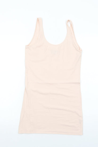 Womens UK Size 10 Topshop Pink Basic Tank