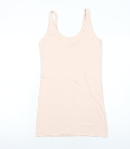 Womens UK Size 10 Topshop Pink Basic Tank
