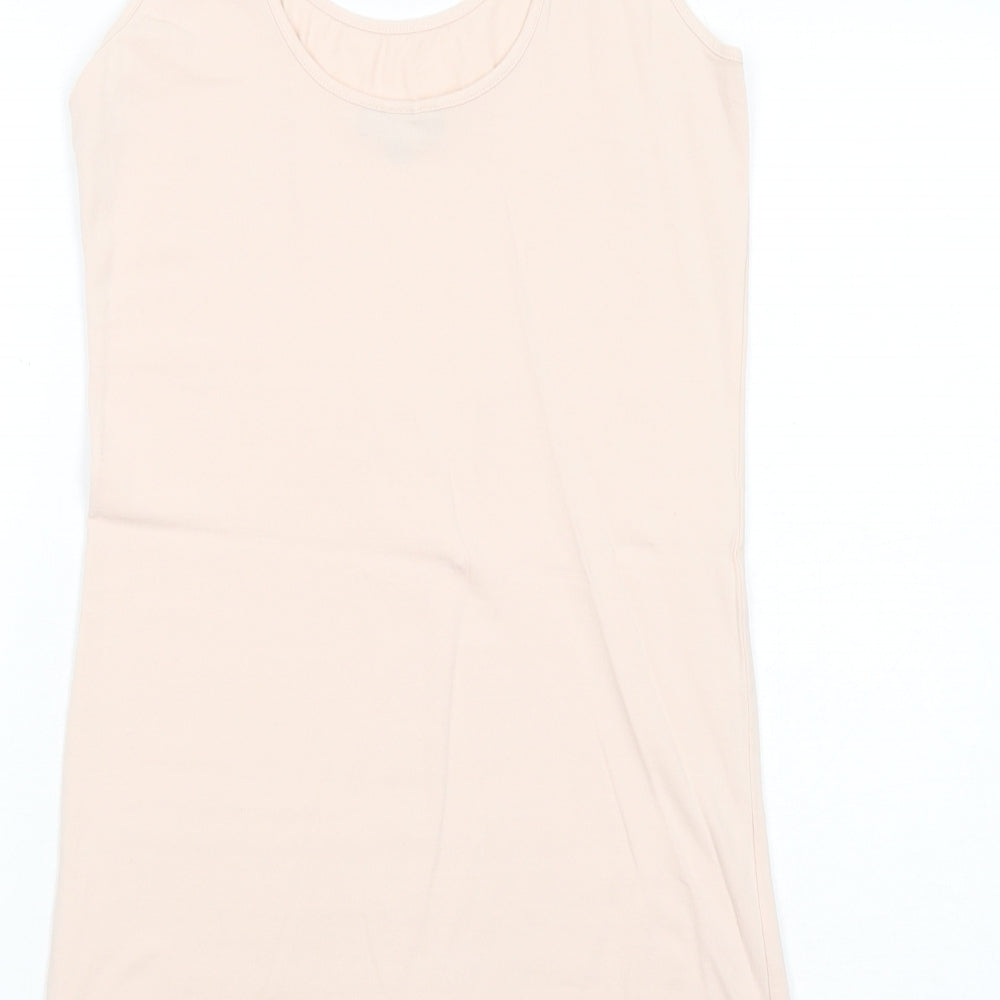 Womens UK Size 10 Topshop Pink Basic Tank