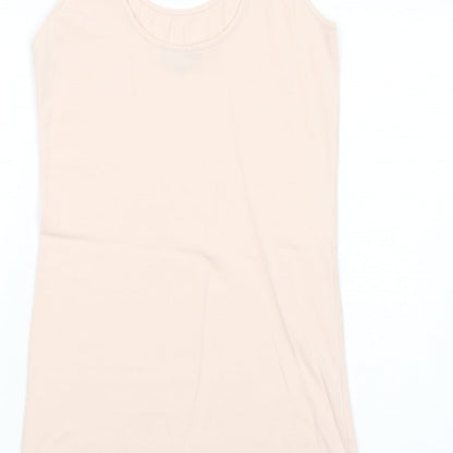Womens UK Size 10 Topshop Pink Basic Tank