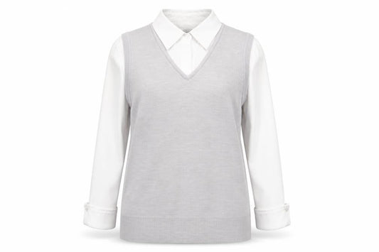 Womens UK Size 14 editions Grey Basic Blouse