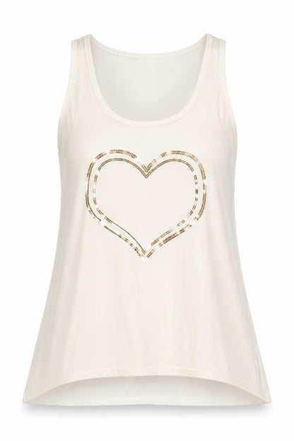 Womens UK Size M Apricot Ivory Basic Tank