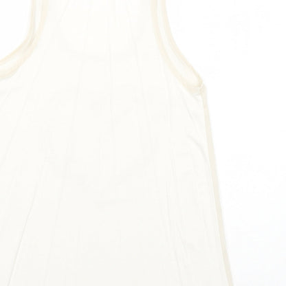 Womens UK Size M Apricot Ivory Basic Tank
