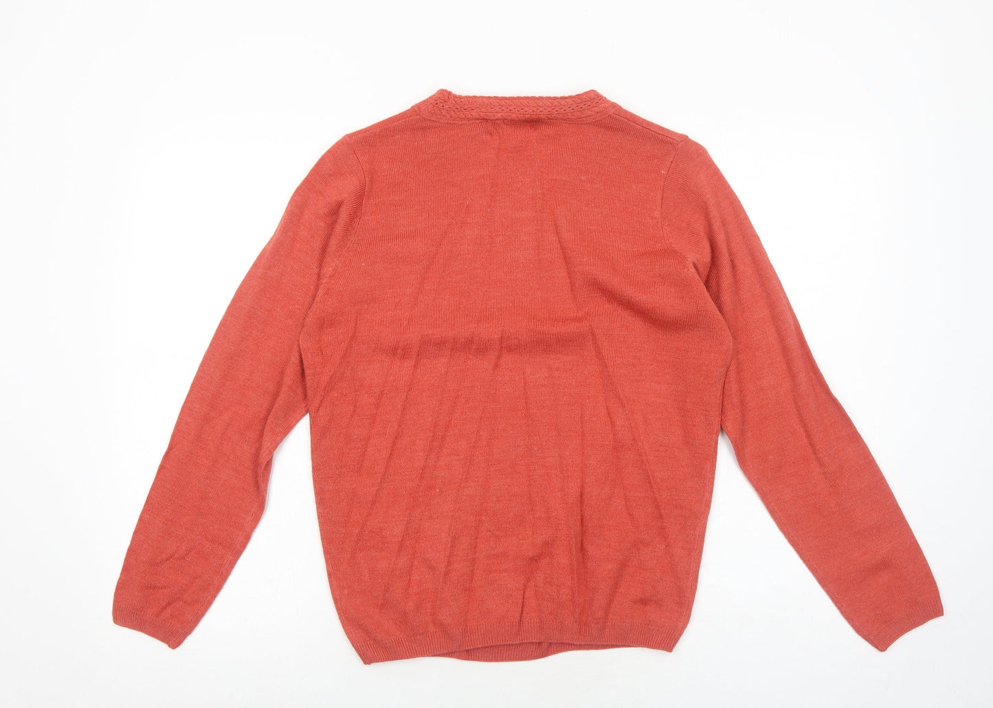 Womens UK Size S EWM Orange Pullover Jumper