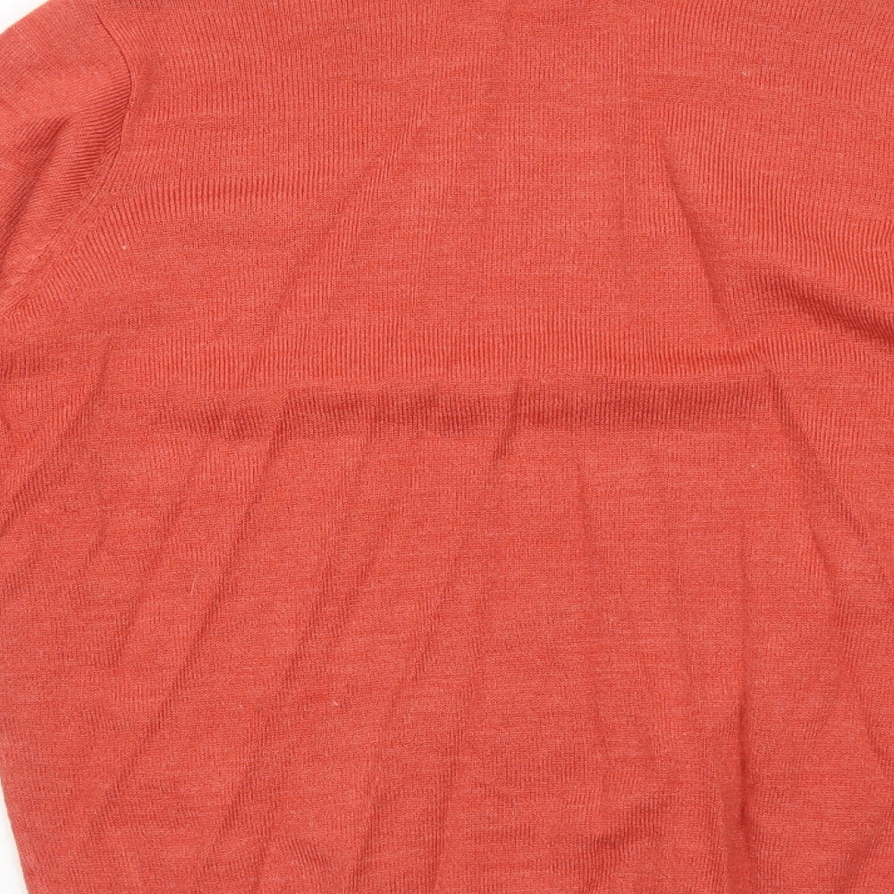 Womens UK Size S EWM Orange Pullover Jumper
