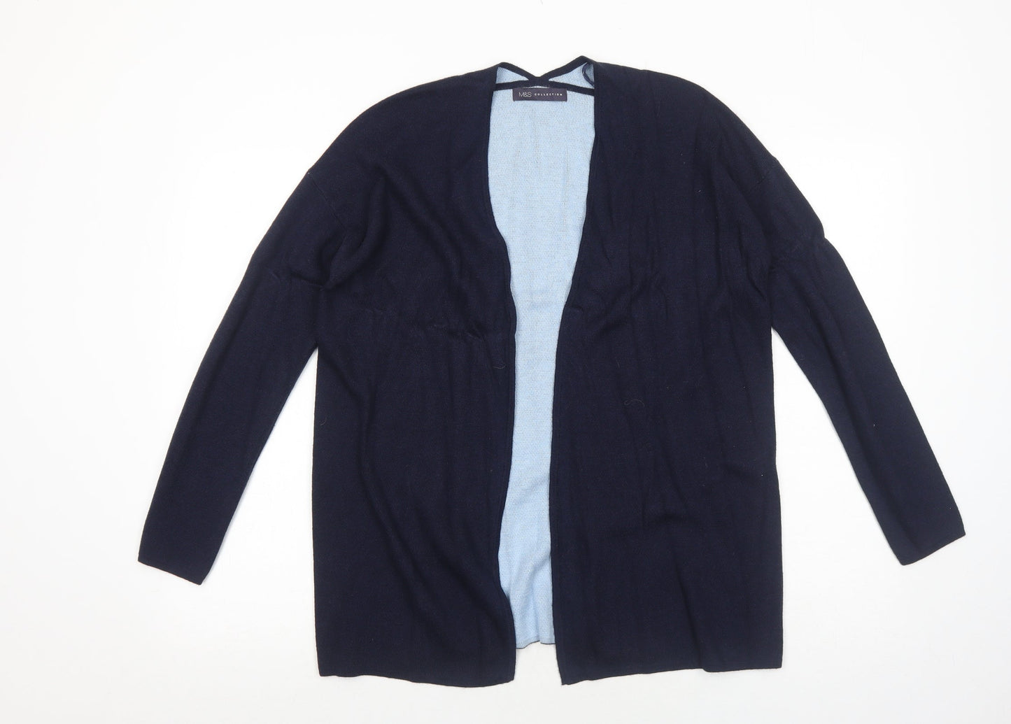 Womens UK Size 10 Marks and Spencer Blue Cardigan Jumper