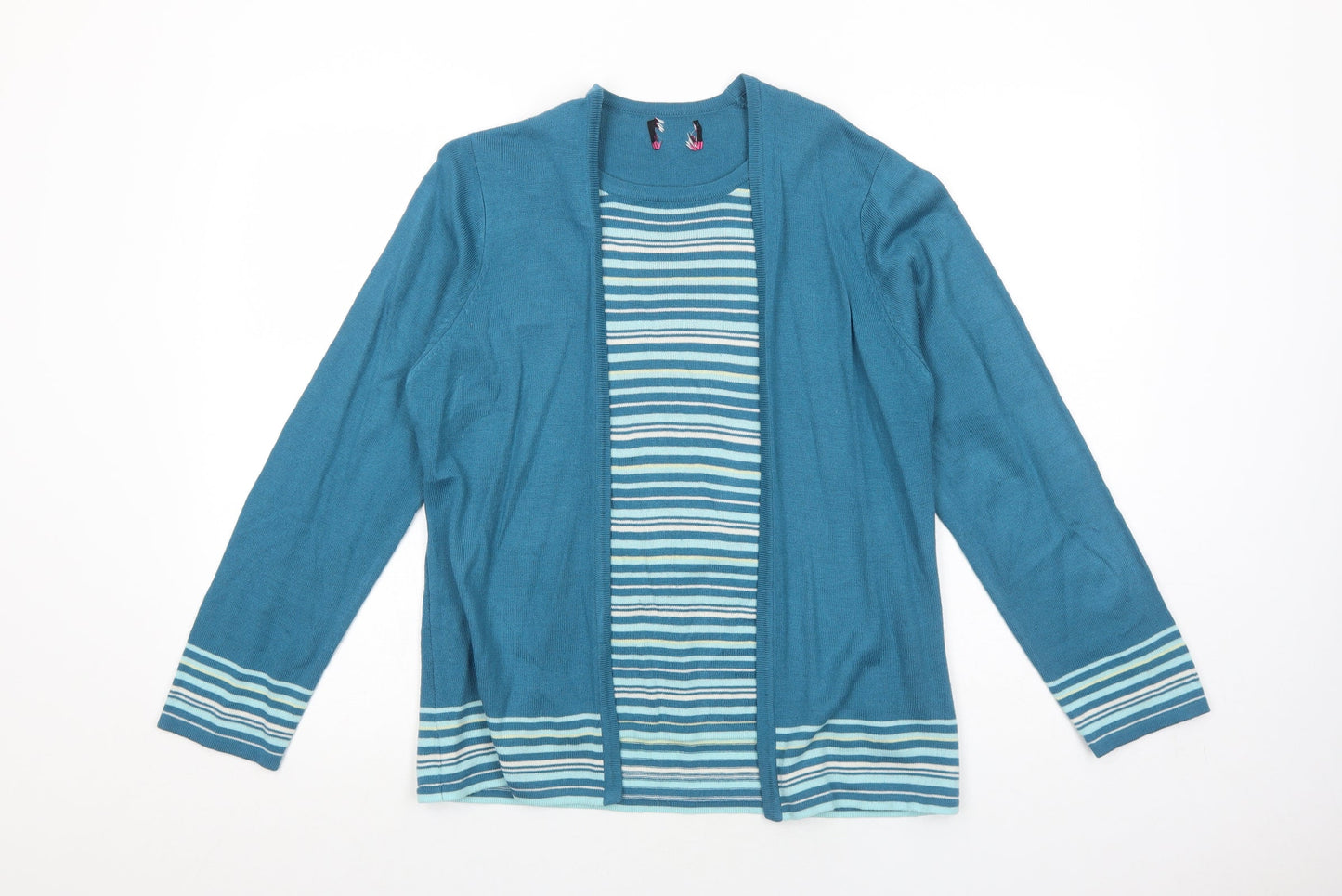 Womens UK Size 12 Arista Blue Basic Blouse