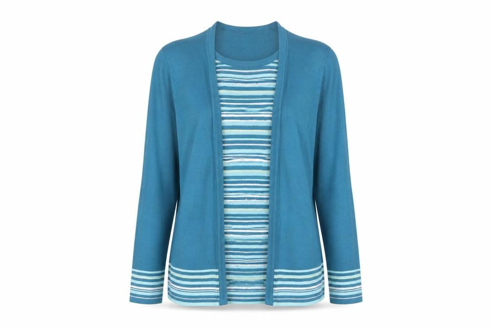 Womens UK Size 12 Arista Blue Basic Blouse