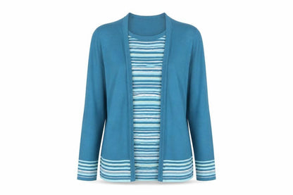 Womens UK Size 12 Arista Blue Basic Blouse