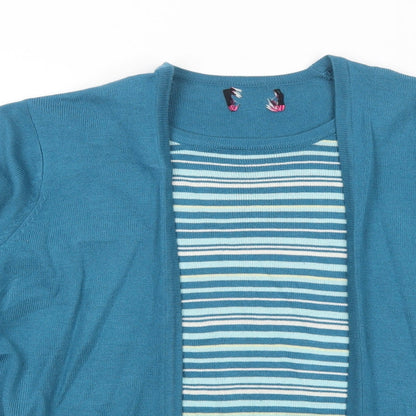 Womens UK Size 12 Arista Blue Basic Blouse