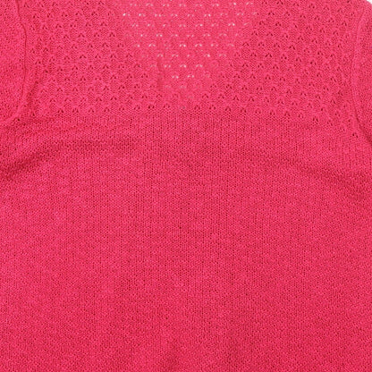 Womens UK Size M CASAMIA Pink Cardigan Jumper