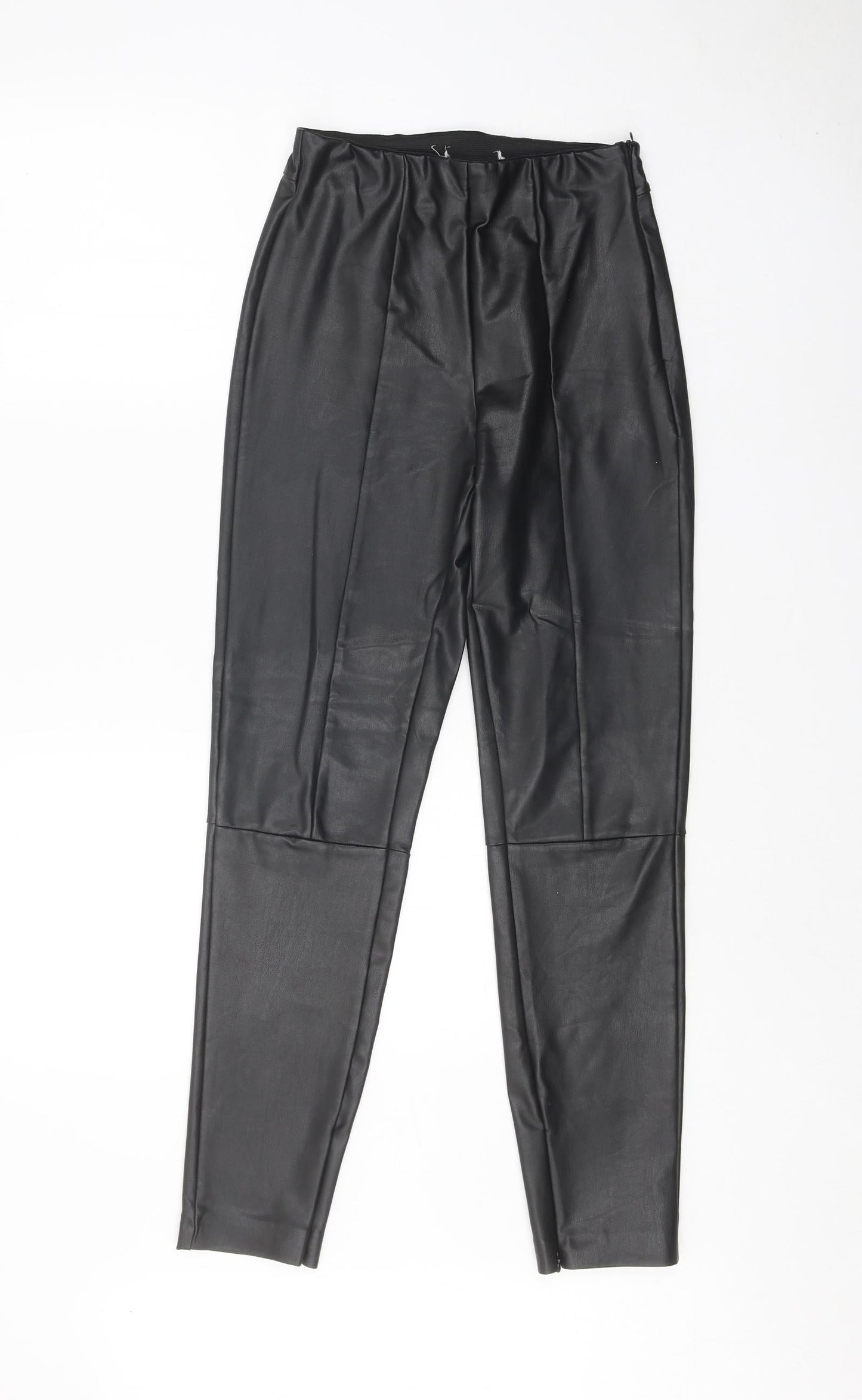 Womens UK Size S Preworn Regular Fit  Black Trousers