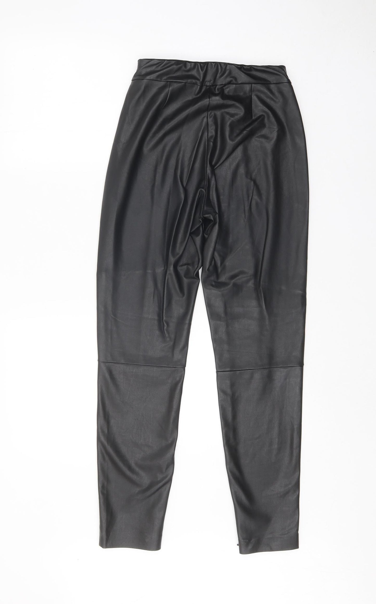 Womens UK Size S Preworn Regular Fit  Black Trousers