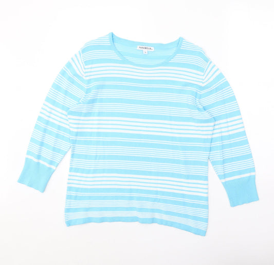 Womens UK Size M PARAMOUR Blue Pullover Jumper