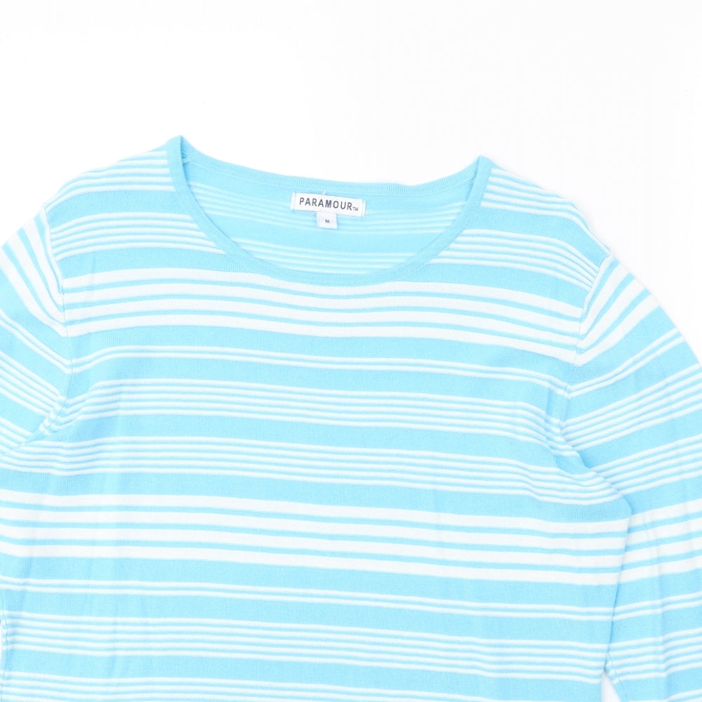 Womens UK Size M PARAMOUR Blue Pullover Jumper