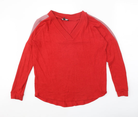 Womens UK Size 10 NEXT Red Pullover Jumper