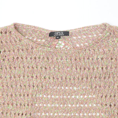 Womens UK Size 10 OPUS Beige Pullover Jumper