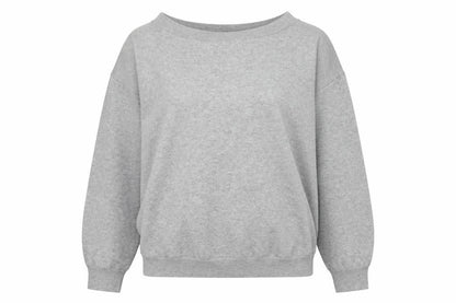 New Look Womens Grey Polyester Pullover Sweatshirt Size L Pullover