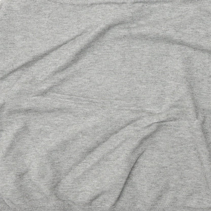 New Look Womens Grey Polyester Pullover Sweatshirt Size L Pullover
