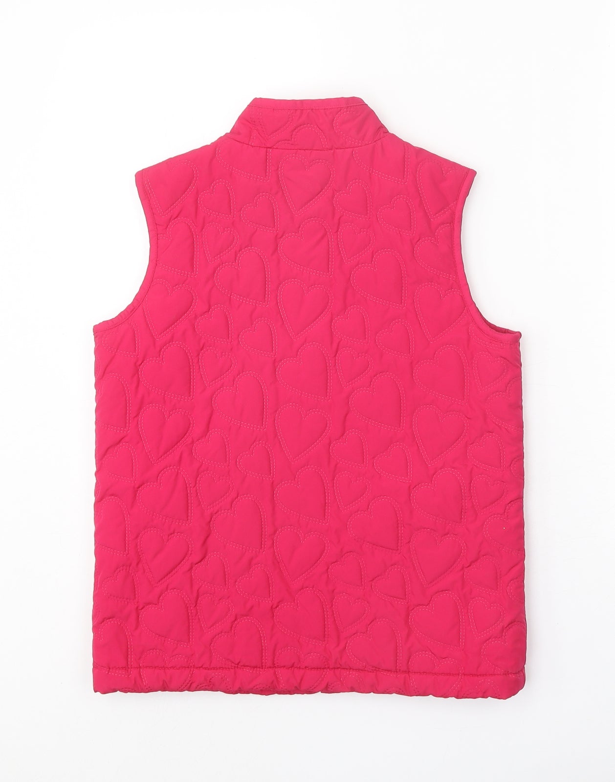 Gap Girls Pink Geometric Gilet Jacket Size XL Zip