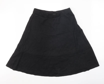 H&M Womens Black Polyester A-Line Skirt Size M