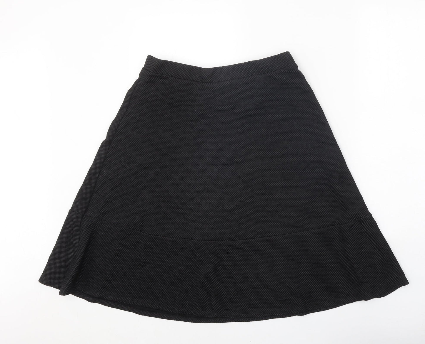 H&M Womens Black Polyester A-Line Skirt Size M