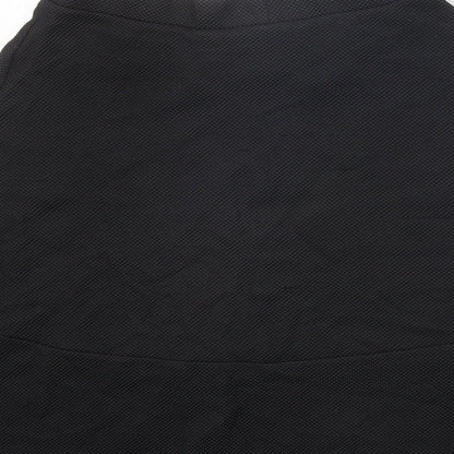 H&M Womens Black Polyester A-Line Skirt Size M