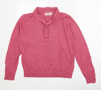 Womens UK Size 14 EWM Pink Pullover Jumper