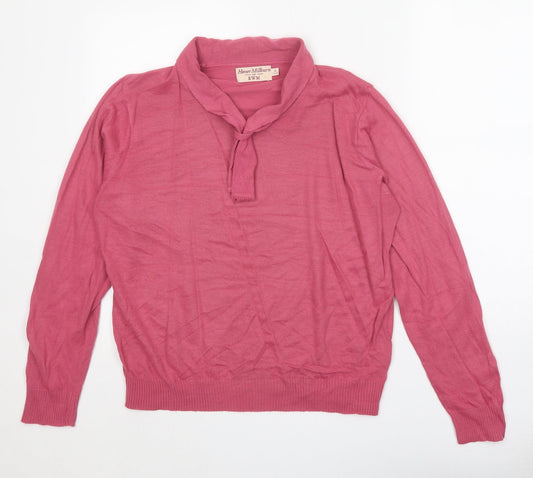 Womens UK Size 14 EWM Pink Pullover Jumper
