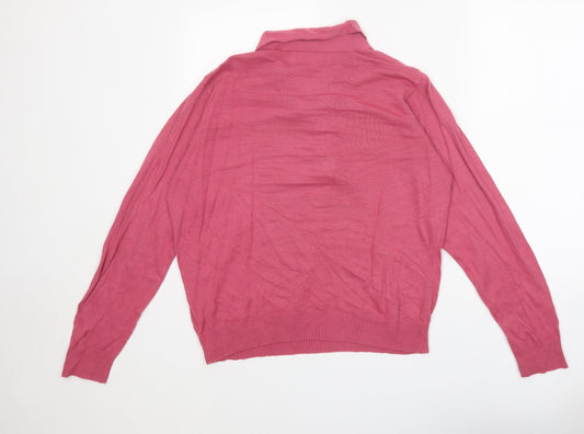 Womens UK Size 14 EWM Pink Pullover Jumper