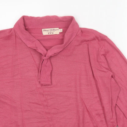 Womens UK Size 14 EWM Pink Pullover Jumper
