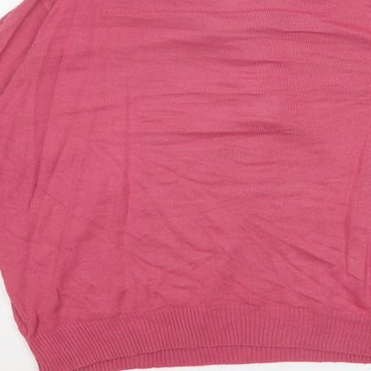 Womens UK Size 14 EWM Pink Pullover Jumper