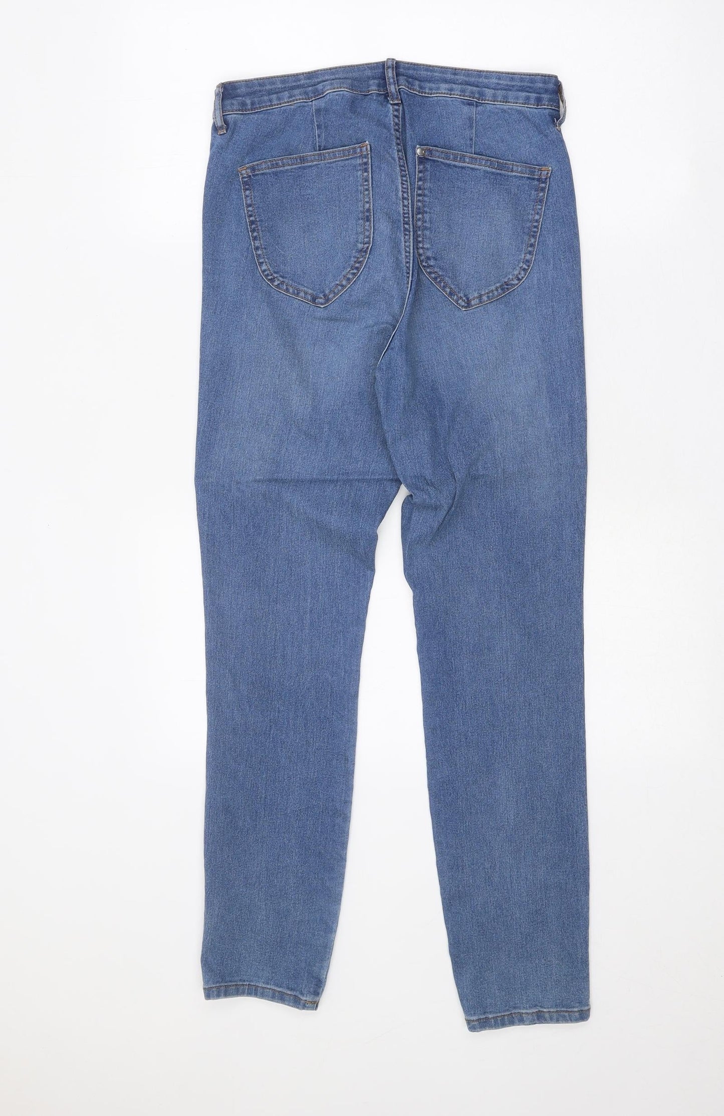Womens UK Size 28 in H&M Regular Fit Straight Blue Jeans