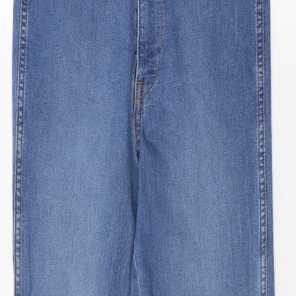 Womens UK Size 28 in H&M Regular Fit Straight Blue Jeans