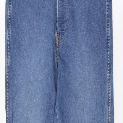 Womens UK Size 28 in H&M Regular Fit Straight Blue Jeans