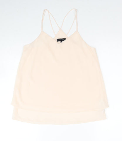 Womens UK Size 10 New Look Beige Camisole Tank