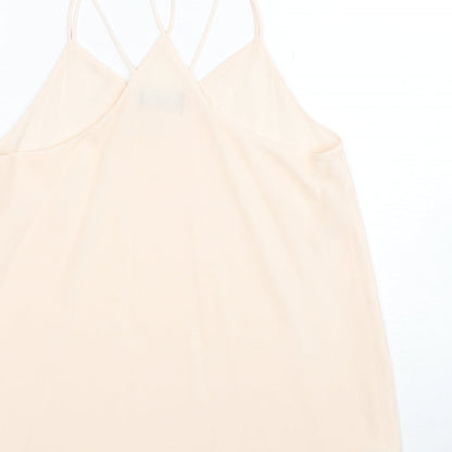 Womens UK Size 10 New Look Beige Camisole Tank