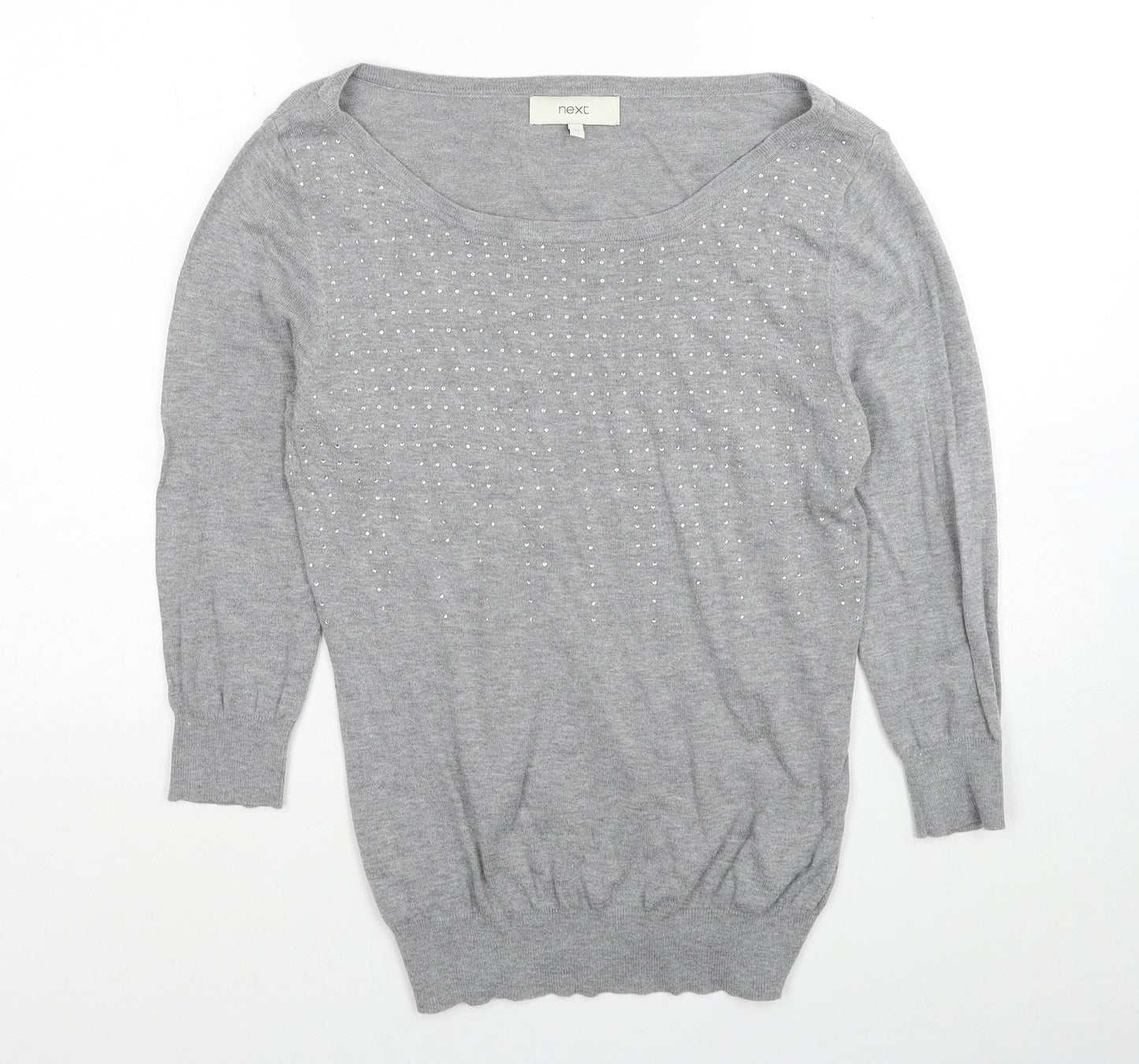 Womens UK Size 12 NEXT Grey Pullover Jumper