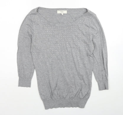 Womens UK Size 12 NEXT Grey Pullover Jumper